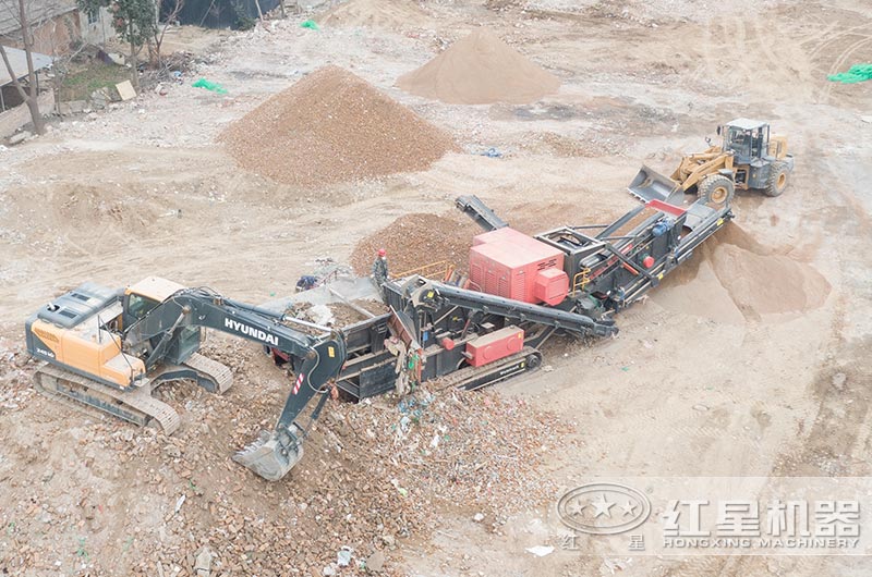 四川建筑垃圾移動制砂現場 四川建筑垃圾移動制砂現場